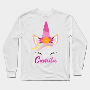 Name Camila unicorn lovers Long Sleeve T-Shirt